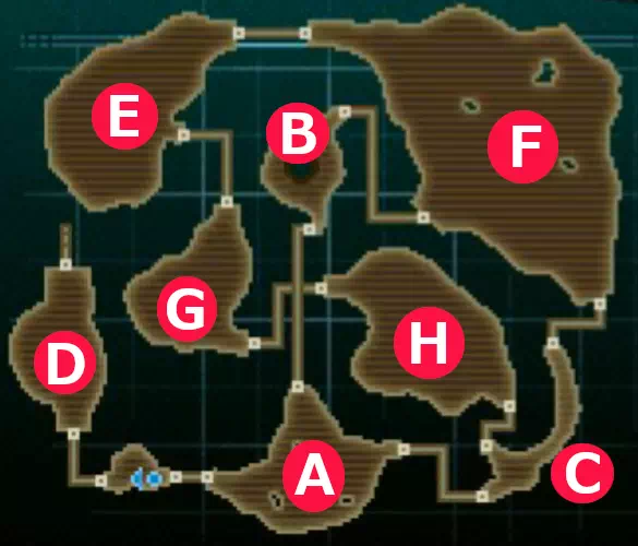「怪獣バスターズ」モシリスのMAP